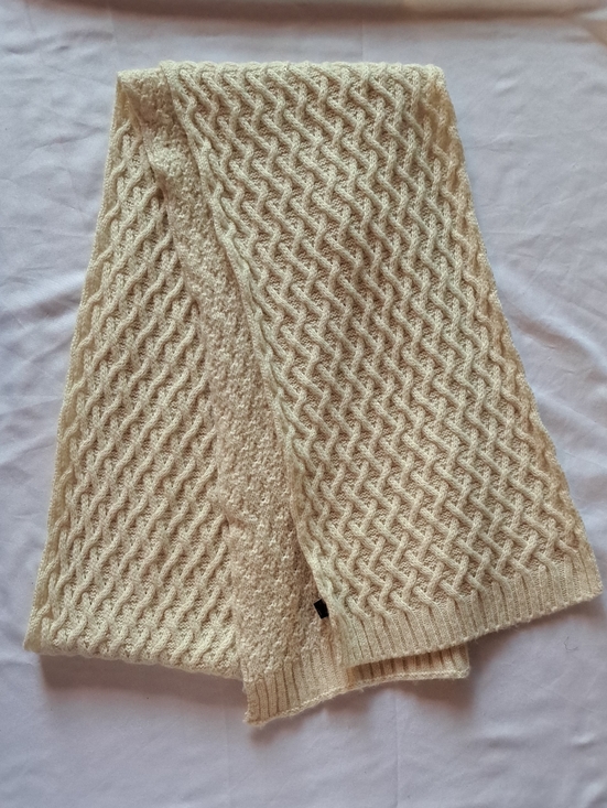 Jessica Accessories - Jessica Cream Cable Knit Scarf